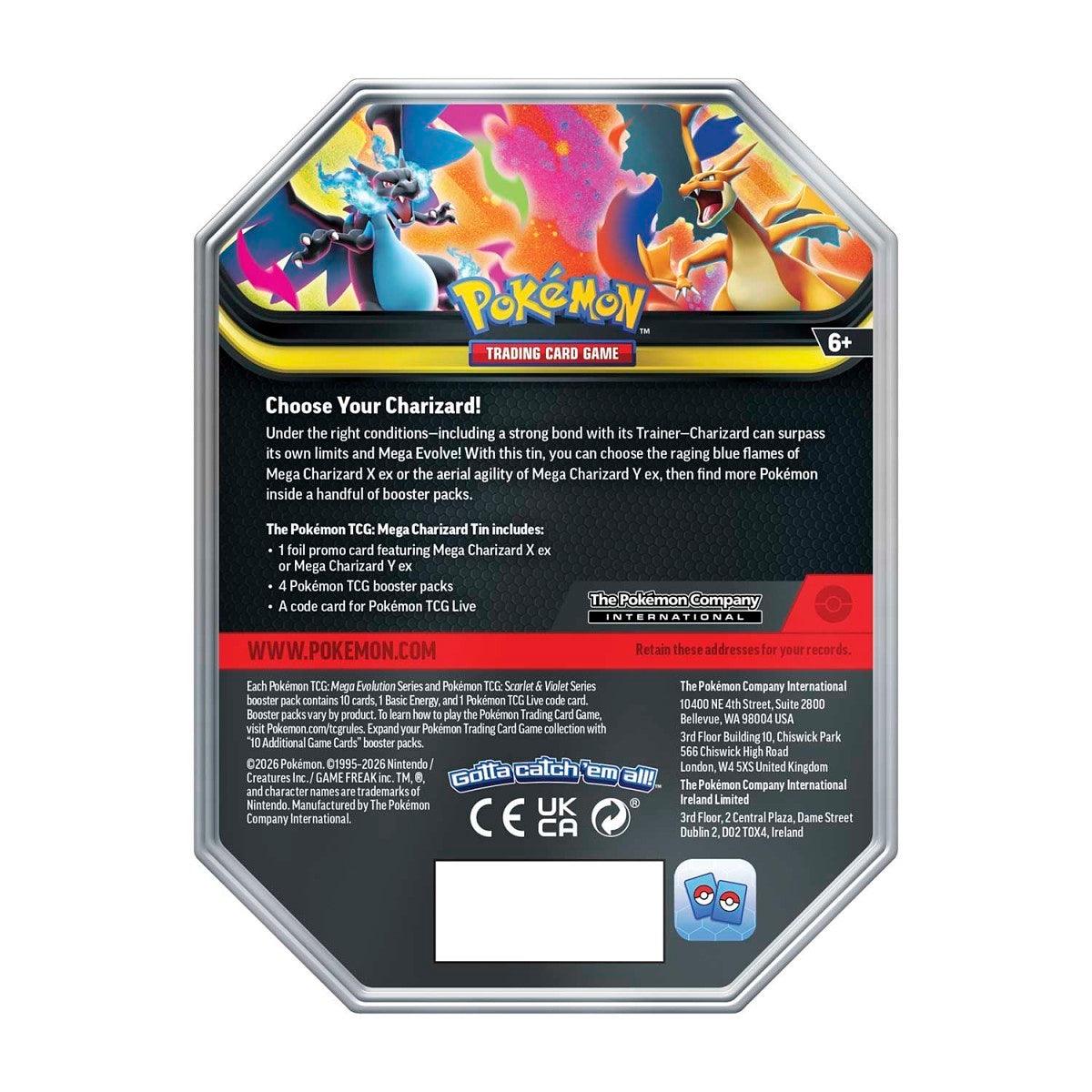 Mega Charizard X Tin