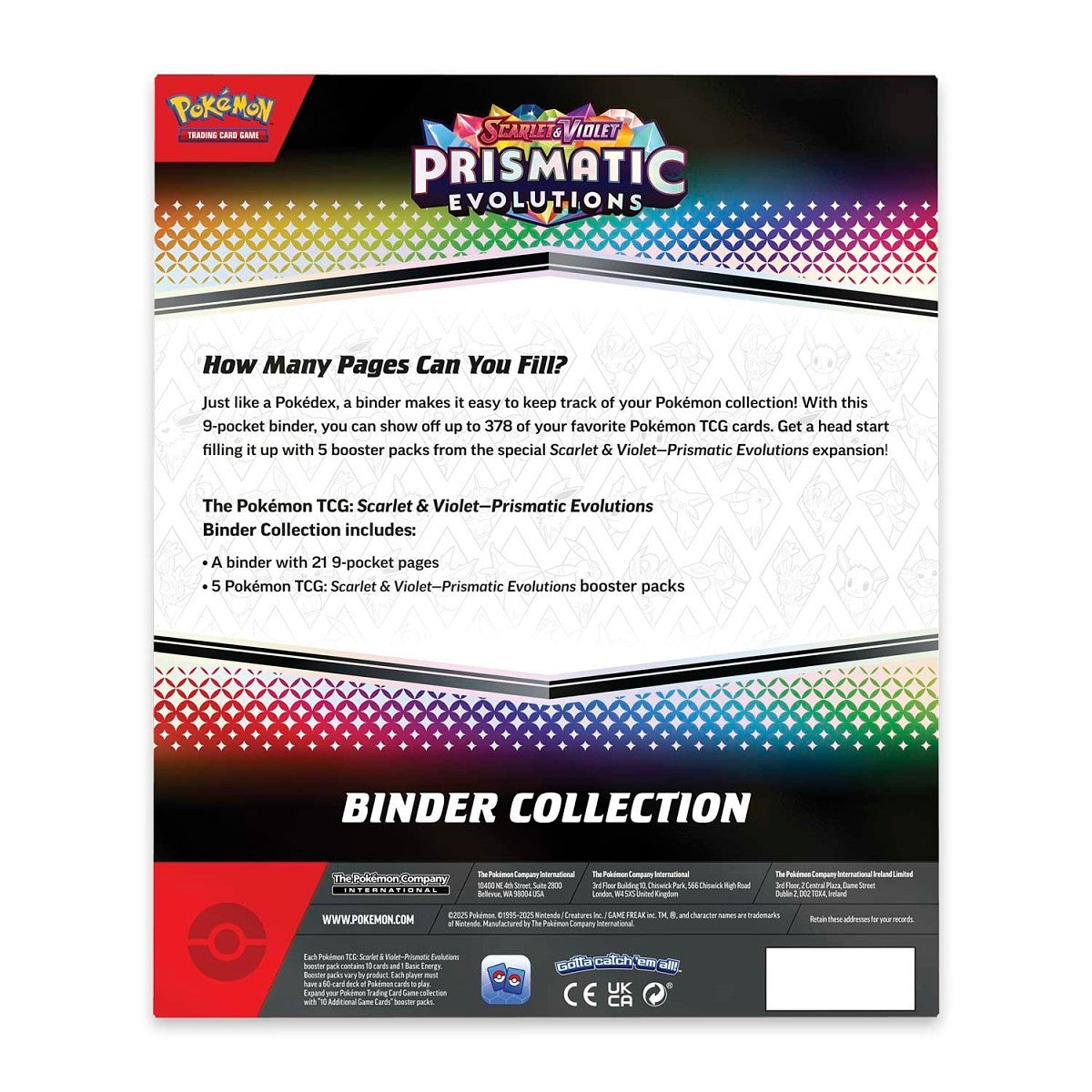 Prismatic Evolutions Binder Collection