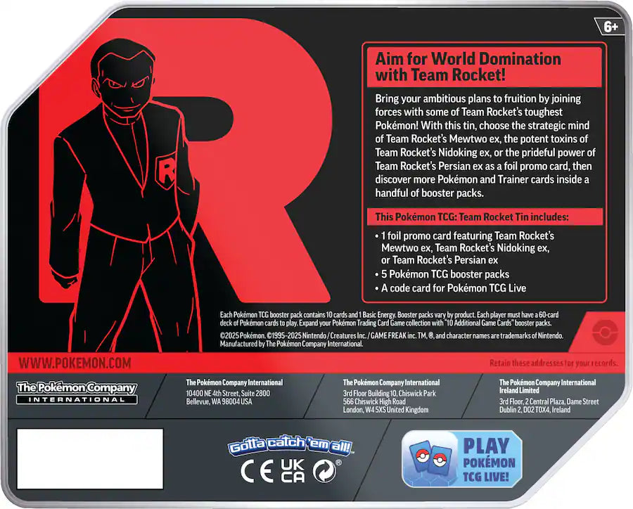 Team Rocket Tin - Mewtwo