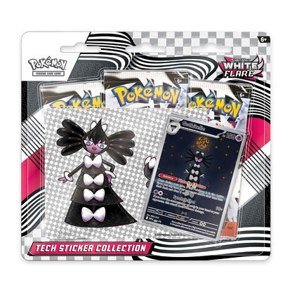 White Flare Tech Sticker Collection 3-pack Blister