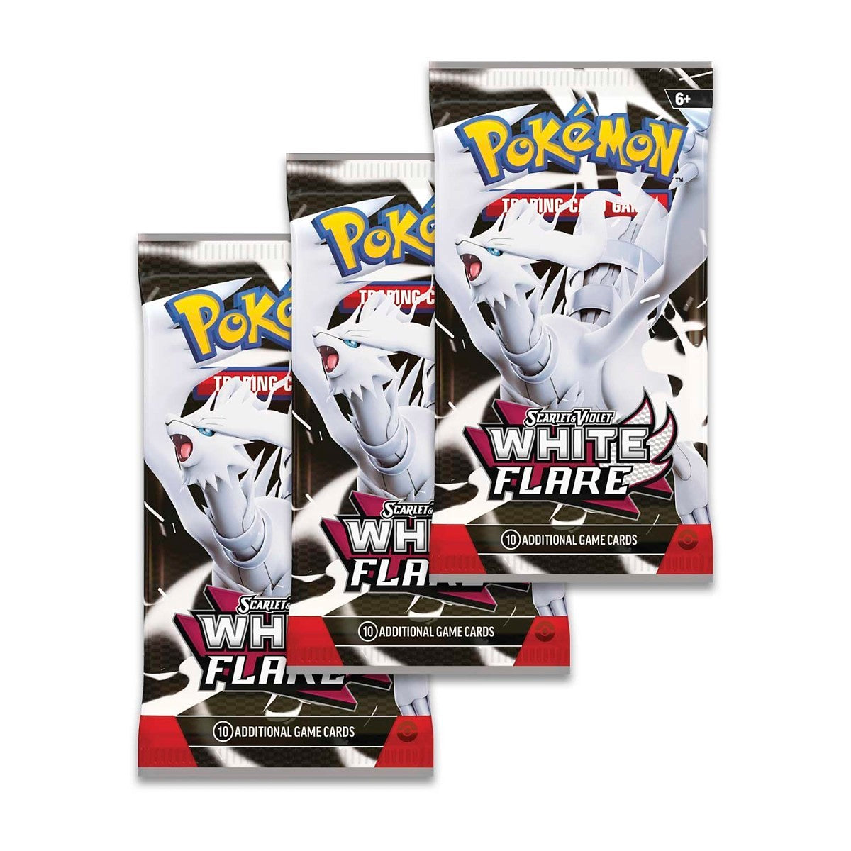 White Flare Tech Sticker Collection 3-pack Blister