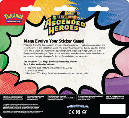 Ascended Heroes Tech Sticker Collection 3-pack Blister - Gastly