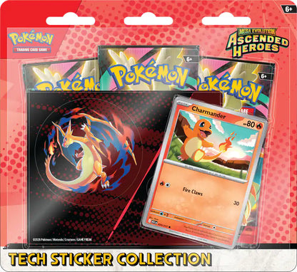Ascended Heroes Tech Sticker Collection 3-pack Blister - Charmander