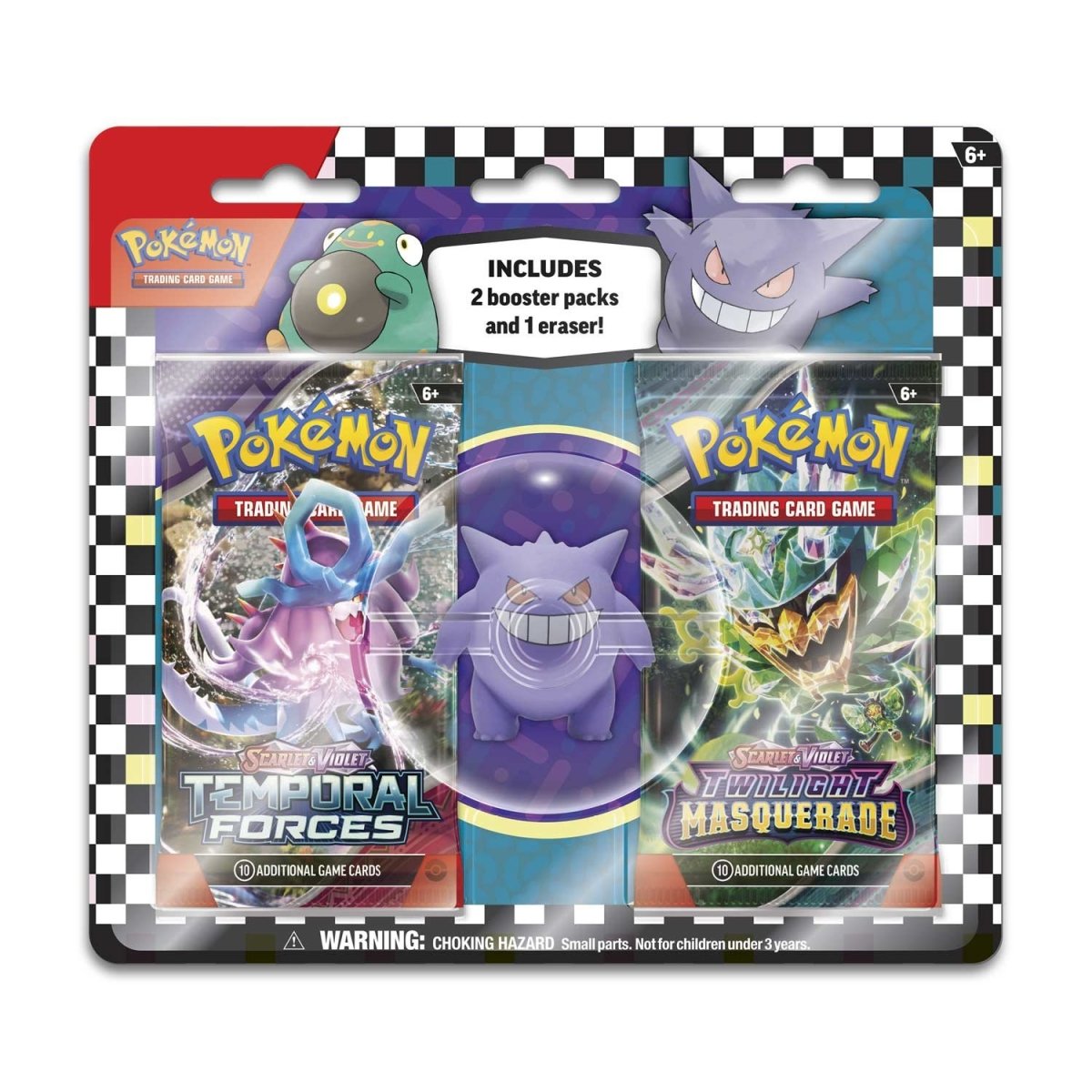 Back to School Eraser 2-pack Blister 2024 - Gengar