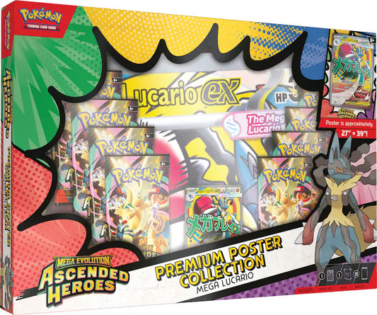 Ascended Heroes Premium Poster Collection - Mega Lucario