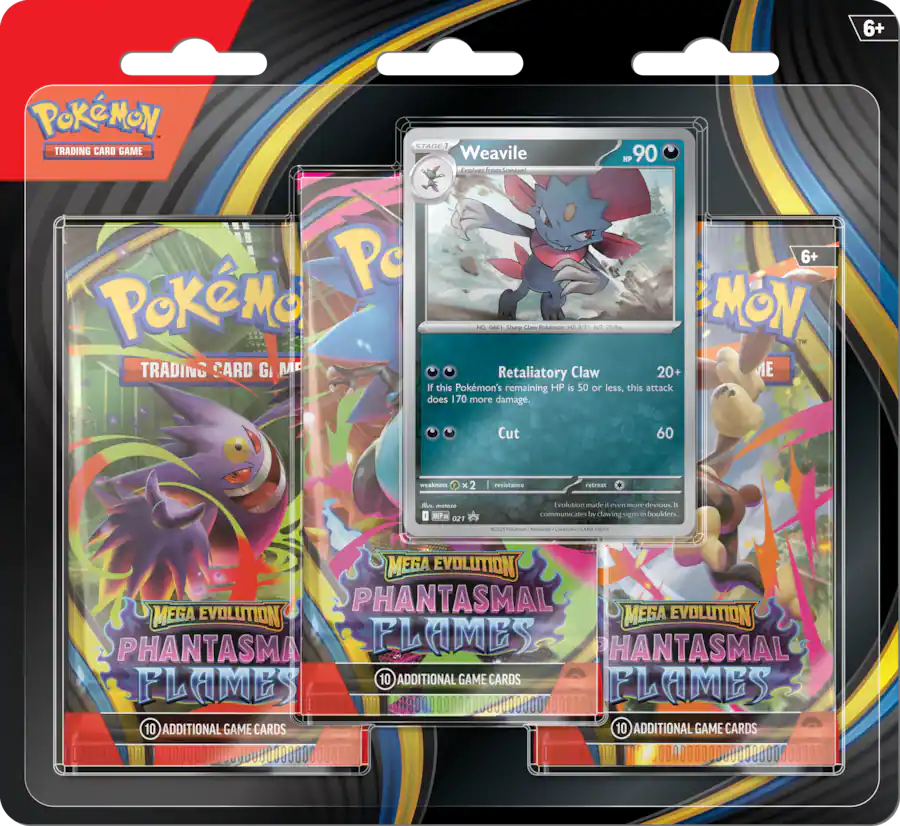 Phantasmal Flames 3-pack Blister - Weavile
